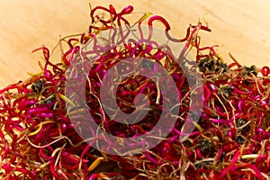 Beetroot germinated sprouts