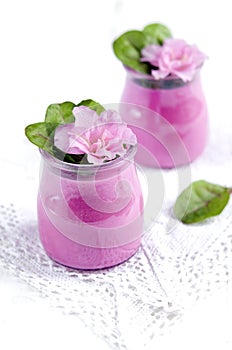 Beetroot healthy yogurt