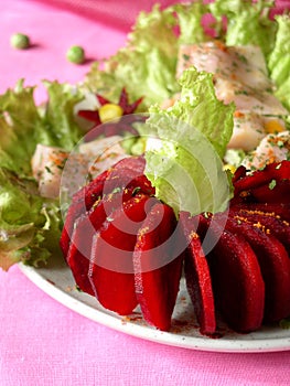 Beetroot and herring