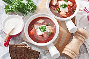 Beetroot hot delicious homemade organic soup red borscht