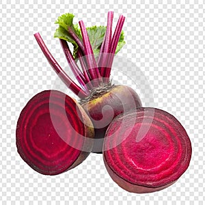 Beetroot isolated on transparent background