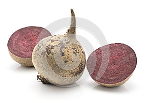 Beetroot isolated on white