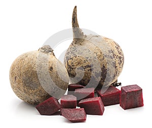 Beetroot isolated on white