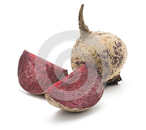 Beetroot isolated on white