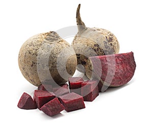 Beetroot isolated on white
