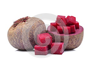 Beetroot isolated on white