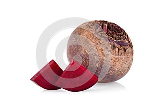 Beetroot isolated on white background