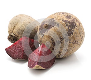 Beetroot isolated on white