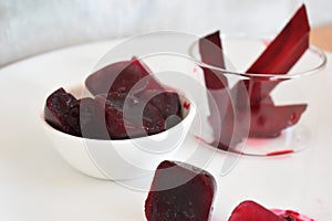 Beetroot juice ice cubes for skin care