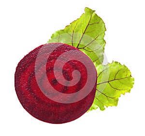 Beetroot with leaves