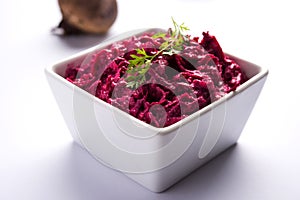 Beetroot raita or salad or koshimbir