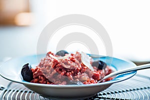 Beetroot risotto