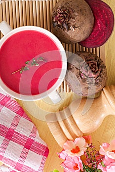 Beetroot soup and beetroot