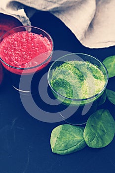 Beetroot and spinach drink