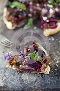 Beetroot tart