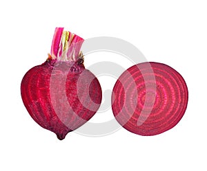 Beetroots isolated on white background