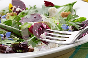 Beets And Baby Greens Salad