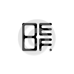 BEF letter logo creative design with vector graphic, BEF