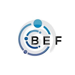 BEF letter logo design on black background. BEF creative initials letter logo concept. BEF letter design
