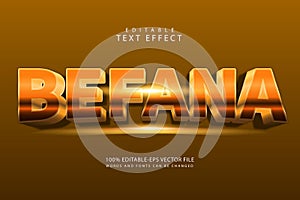 Befana editable text effect 3 dimension emboss modern style