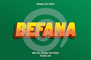 Befana editable text effect cartoon style