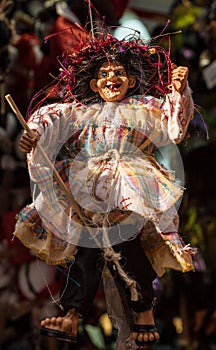 Befana puppet during epiphany celebration