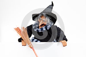 Befana on white background - still life