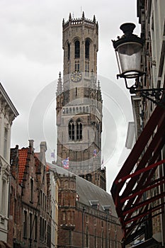 Beffroi tower in Bruges, Belgium