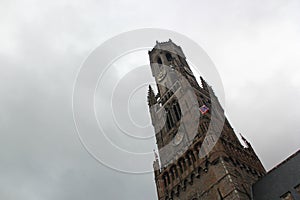 Beffroi tower of european church