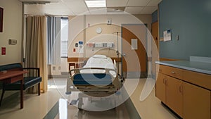 A beforeafter comparison of a wellsanitized hospital room emphasizing the importance of rigorous cleaning practices in