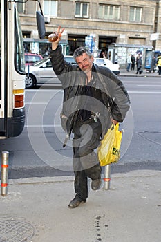 Beggar on street