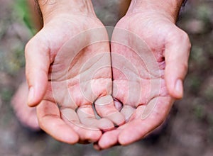 Begging for something, mercey