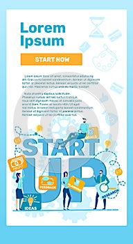 Begin your own Start Up, Vector Illustration