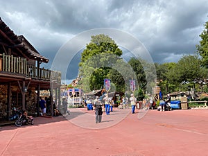 The begining of the princess parade Magic Kingdom in  Walt Disney World in Orlando, FL