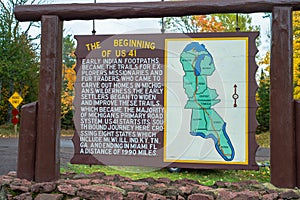 The begining of u.s.41 marker