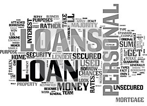 A Beginner S Guide To Personal Loans Word Cloud