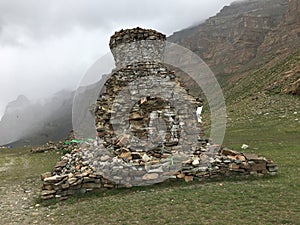 Beginning of Outer Kora around Mount Kailash in August in Tibet, China.