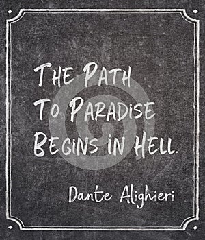 Begins in hell Dante quote