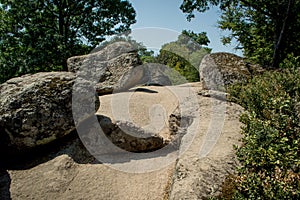 Beglik Tash - ancient megalithic rock sanctuary near Primorsko, Bulgaria