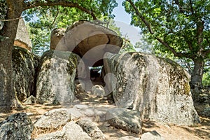 Beglik Tash - ancient megalithic rock sanctuary near Primorsko, Bulgaria photo
