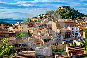 Begur Old Town and Castle, Costa Brava, Catalonia, Spain