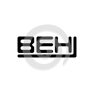 BEH letter logo creative design with vector graphic, BEH