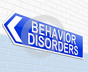 Behavior disorders concept. photo