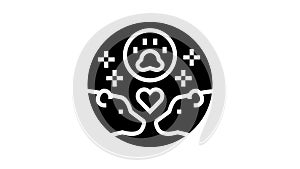 behavioral ecology glyph icon animation