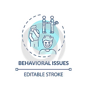 Behavioral issues concept icon