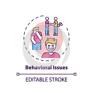 Behavioral issues concept icon