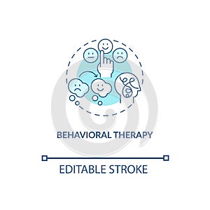 Behavioral therapy concept icon
