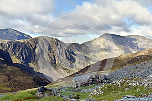 Dubs quarry hut near Honister slate mine, Lake District