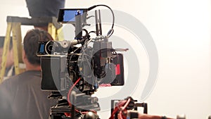 Behind the 4k high defination video camera