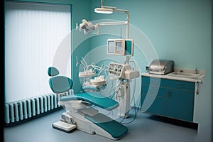 Behind the Scenes: A Look Inside the Special Equipment Room of a Dentist. Generative ai